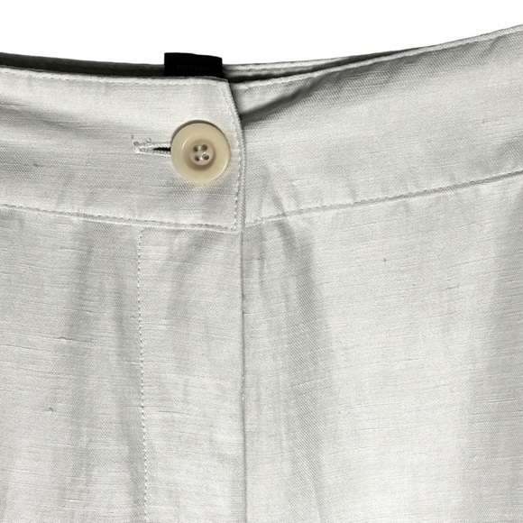 Eileen Fisher Women's Ivory  Linen Silk Trousers Size XL - Picture 5 of 10
